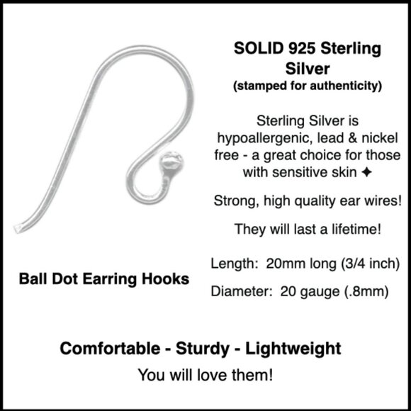 Silver Plated Open Heart Earrings with 925 Sterling Silver Ear Wires - Picture 4 of 5